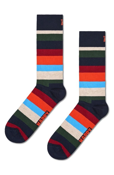 Shop Happy Socks Assorted 3-pack Crew Socks Gift Set In Navy
