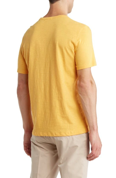 Shop Theory Cosmo Solid Crewneck T-shirt In Marigold