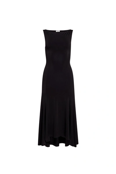 Shop Danielle Guizio Ny Daye Midi Dress In Black