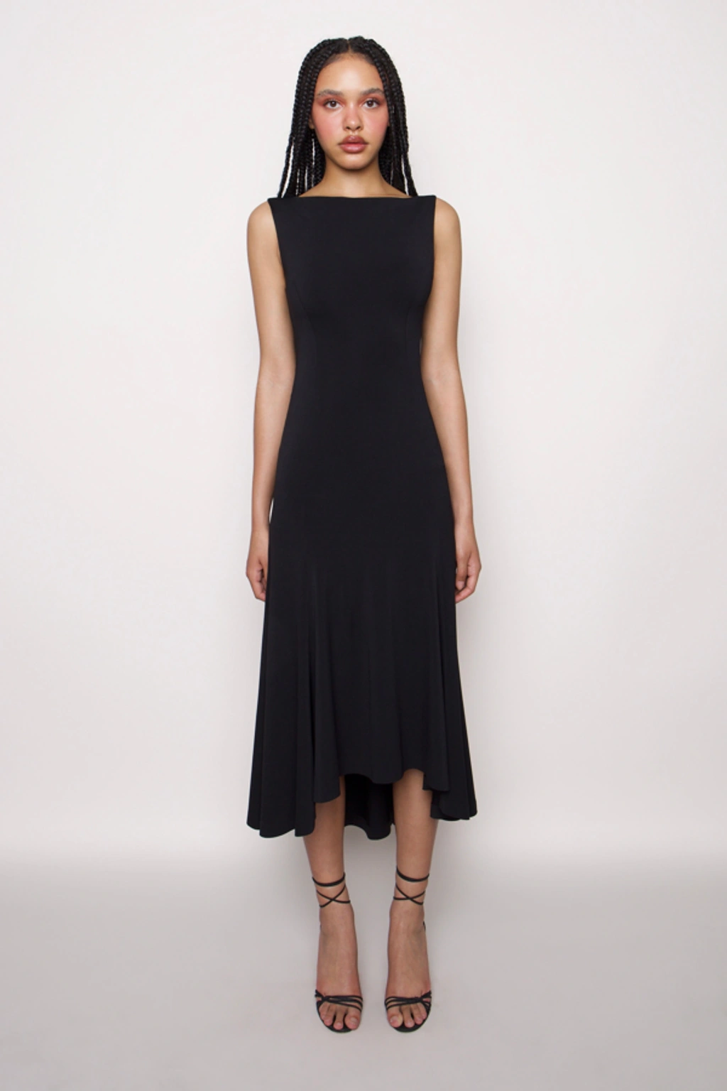 black midi bodycon dress outfit Anika Long Sleeve Bodycon Midi Dress • American Threads Young Women's Fashion Black / M