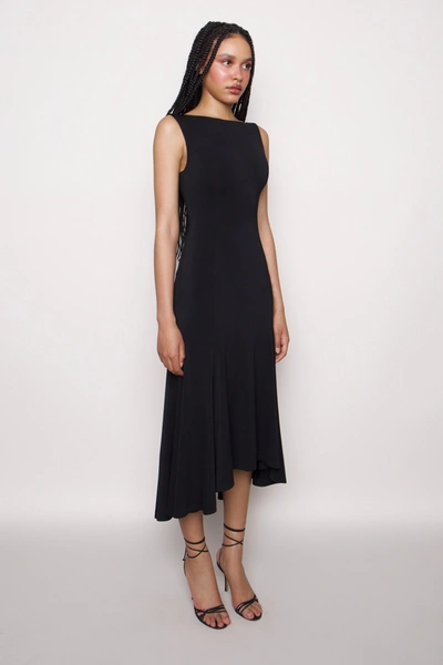 Shop Danielle Guizio Ny Daye Midi Dress In Black