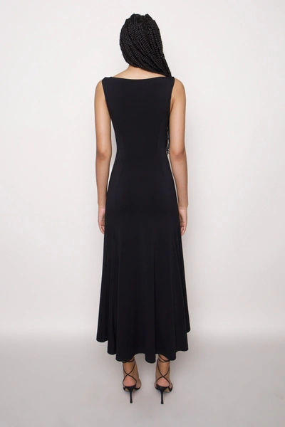 Shop Danielle Guizio Ny Daye Midi Dress In Black