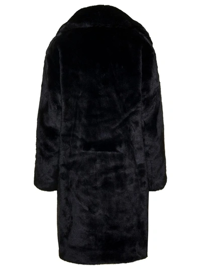 Shop Apparis 'stella' Black Eco-fur In Faux Fur Woman
