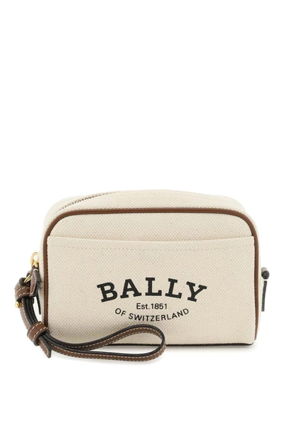 Shop Bally 'cedy' Pouch Bag In Beige