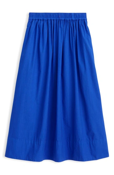 Shop Alex Mill Poplin Midi Skirt In Lapis Blue