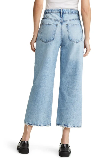 Shop Frame Ali High Waist Wide Leg Crop Jeans In Rossum 1year