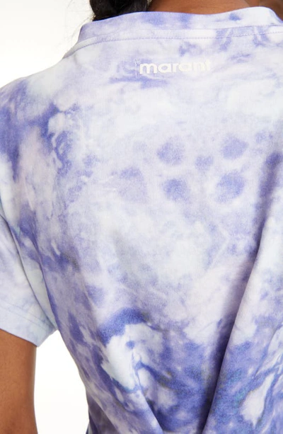 Isabel Marant Étoile Zodya Tie-dye T-shirt In Purple