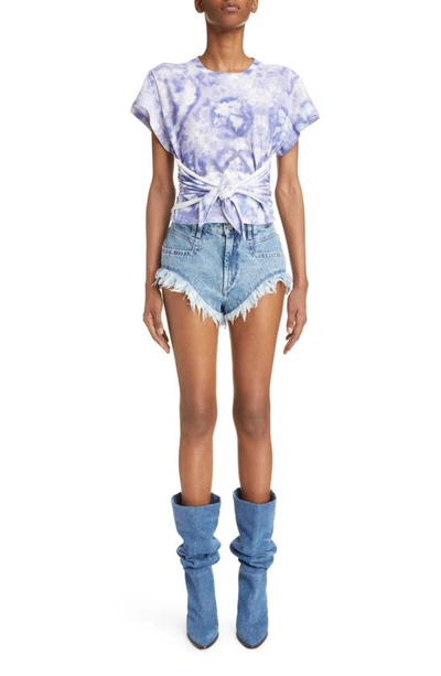 Isabel Marant Étoile Zodya Tie-dye T-shirt In Purple
