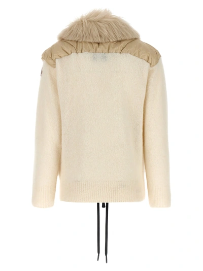 Shop Moncler Bimateraile Cardigan Sweater, Cardigans White