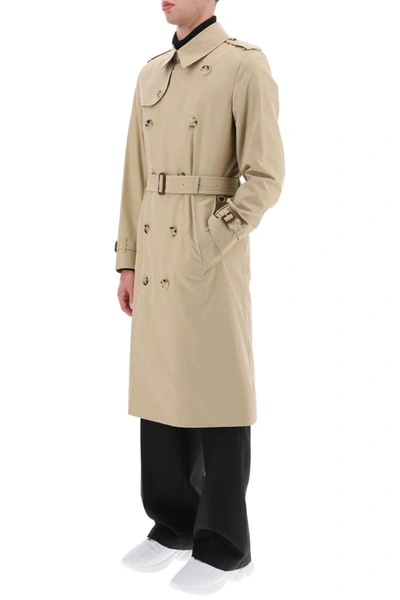 Shop Burberry Long Kensington Heritage Trench Coat In Beige