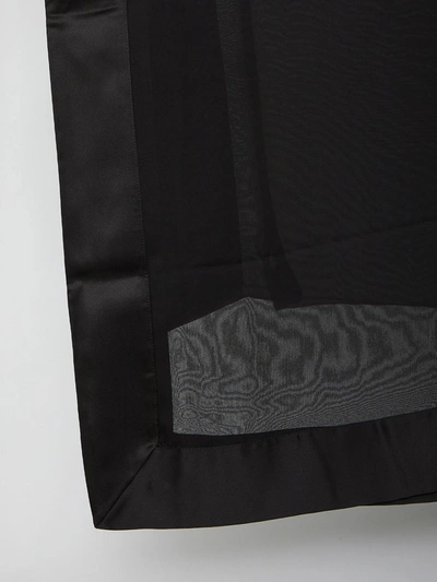 Shop Saint Laurent Extra-long Sheer Scarf In Black