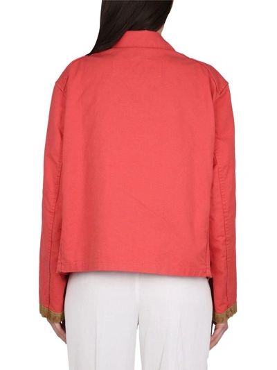 Fay Women Caban Jacket 3 Hooks In Red