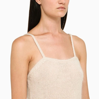 Shop Federica Tosi Mohair-blend Butter Top In White