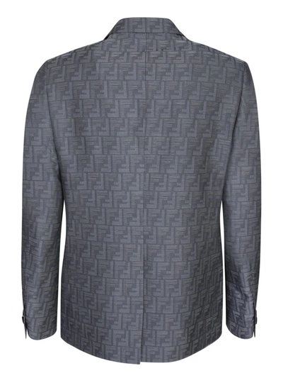 Shop Fendi Blazers In Grey