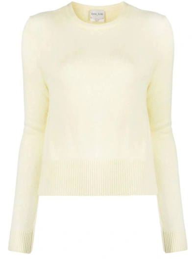 Shop Forte Forte Forte_forte Cashmere Wool Regular Crew Neck Sweater Clothing In Nude &amp; Neutrals