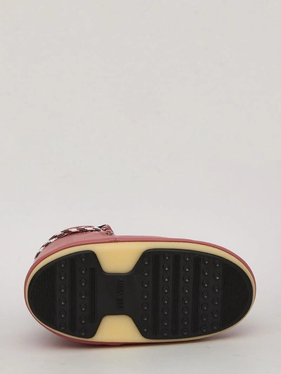 Alanui + Moon Boot Bandana-print Shell And Faux Leather Snow Boots In Pink