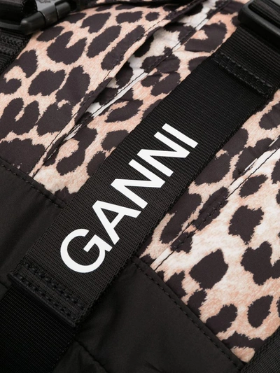 Shop Ganni Backpacks In Leopard