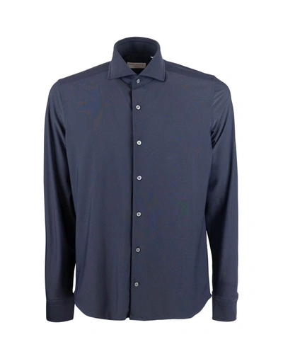 Shop Ghirardelli Shirt In Blues And Greens