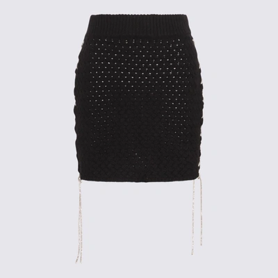 Shop Giuseppe Di Morabito Black Stretch Ruffled Mini Skirt