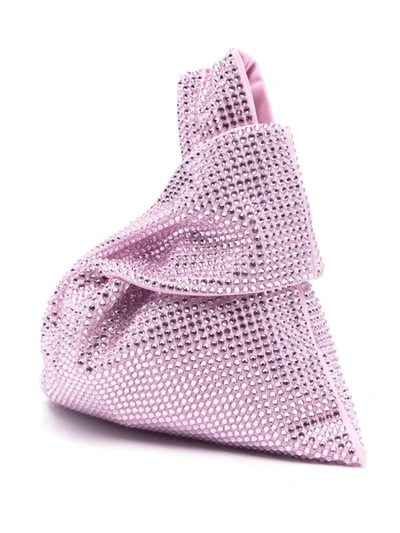 Shop Giuseppe Di Morabito Crystal Embellished Mini Bag In Pink