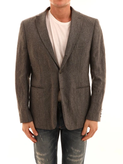 Shop Tonello Gray Jacket In Grey