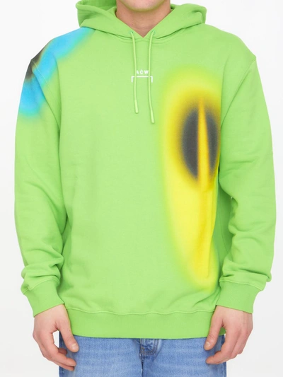 Shop A-cold-wall* Hypergraphic Hoodie In Green