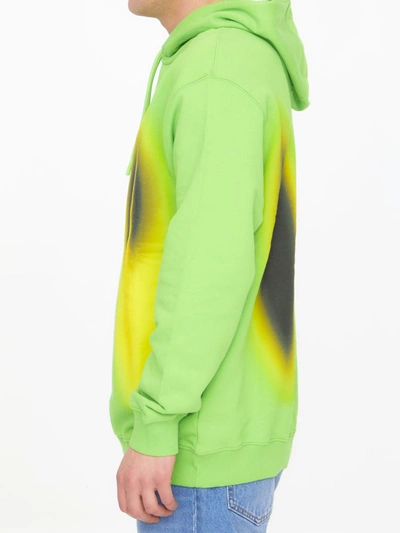 Shop A-cold-wall* Hypergraphic Hoodie In Green