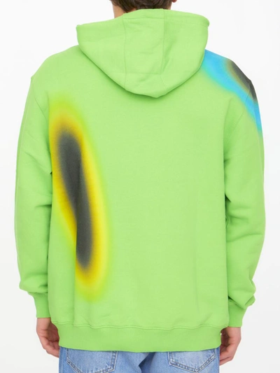 Shop A-cold-wall* Hypergraphic Hoodie In Green