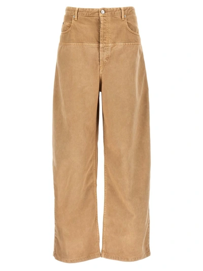 Shop Isabel Marant 'keren' Pants In Beige