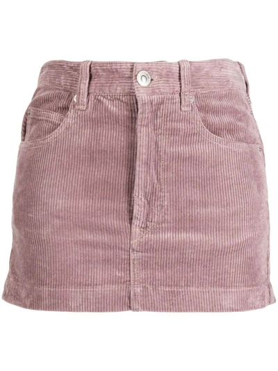 Shop Isabel Marant Étoile Rania Miniskirt In Pink &amp; Purple