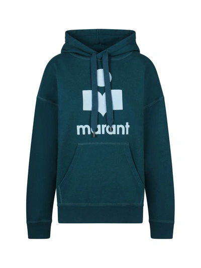 Shop Isabel Marant Étoile Sweatshirts In Teal/ice Blue