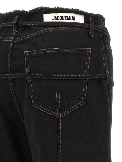 Shop Jacquemus 'le De Nîmes Caraco' Jeans In Black