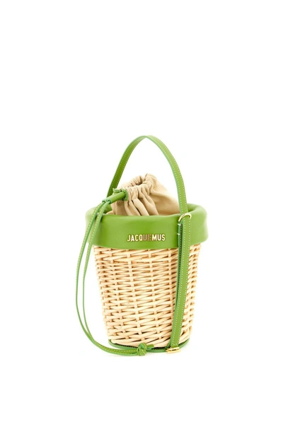 Shop Jacquemus 'le Panier Seau' Bucket Handbag In Multicolor