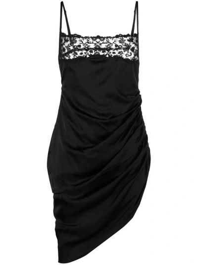 Shop Jacquemus La Saudade Asymmetric Dress In Black