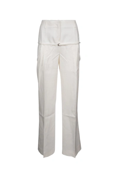 Shop Jacquemus Pants In White