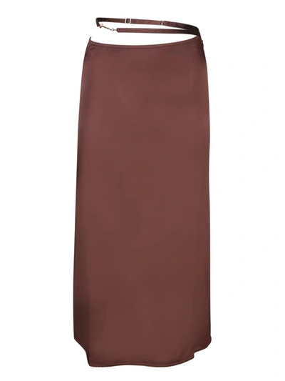 Shop Jacquemus Skirts In Brown