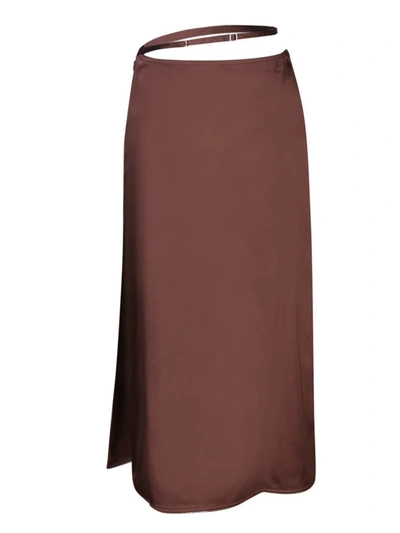 Shop Jacquemus Skirts In Brown