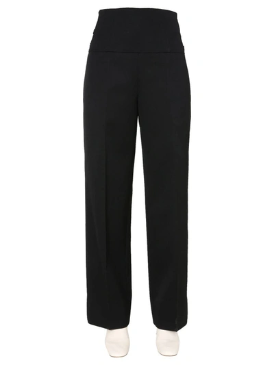 Jil Sander Slim Cut Tailored Trousers In Black