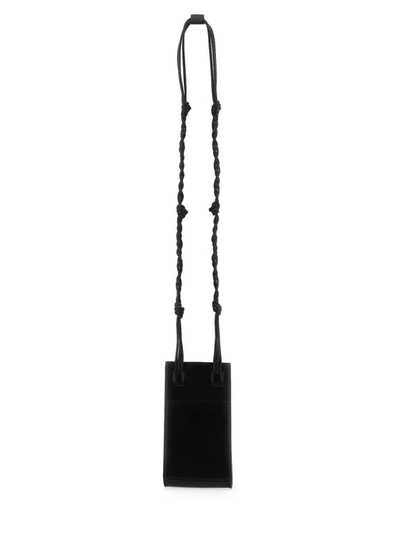 Shop Jil Sander Tangle Bag For Smartphone In Black