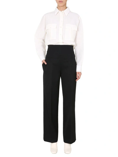 Jil Sander Slim Cut Tailored Trousers In Black