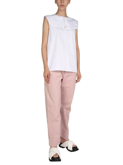 Shop Jil Sander Workwear Pants In Pink