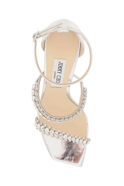 Shop Jimmy Choo 'bing' Sandals In Silver