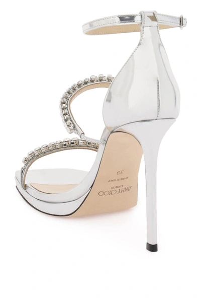 Shop Jimmy Choo 'bing' Sandals In Silver