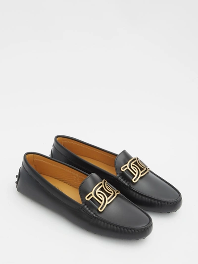 Shop Tod's Kate Gommino Loafers In Black