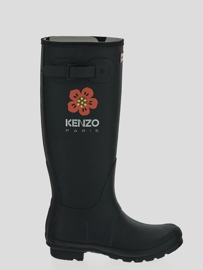 Shop Off-white Kenzo Boots In Black
