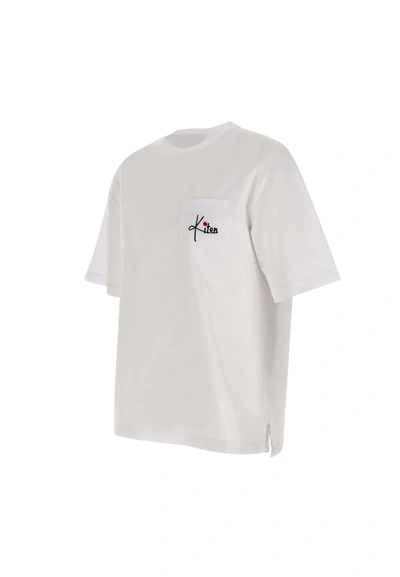 Shop Kiton Cotton T-shirt In White