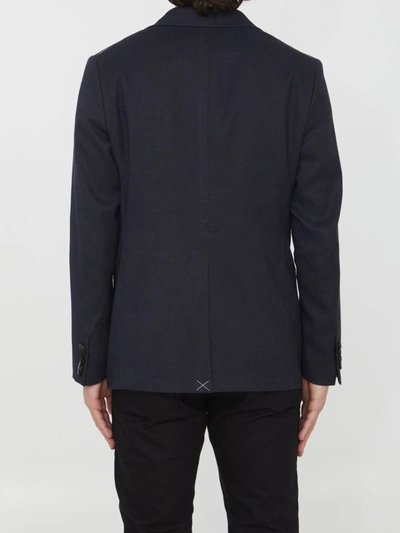 Tonello Linen And Viscose Jacket In Blue
