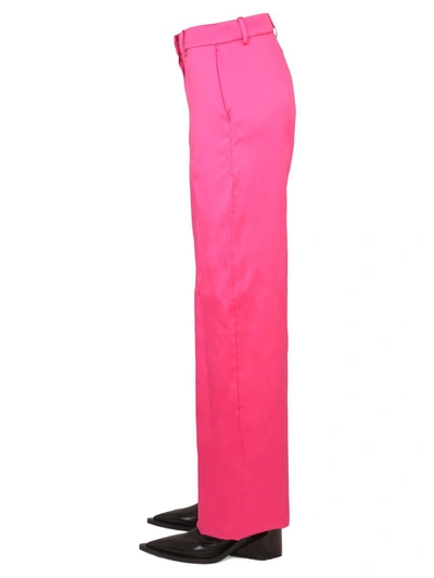 Shop Magda Butrym Wide Leg Pants In Fuchsia