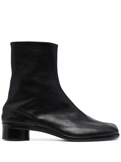 Shop Maison Margiela Maison  Margiela Tabi Ankle Boots In Black