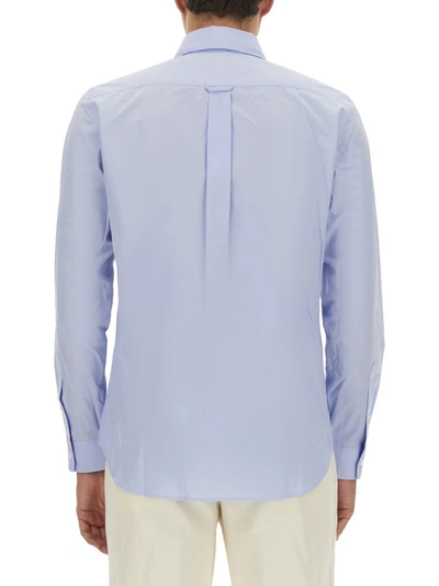 Shop Maison Kitsuné "baby Fox" Shirt In Azure